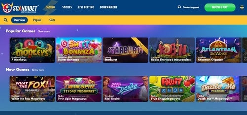 Scandibet Casino mit 2